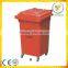 solid high quality plastic garbage bin outdoor trash bin wheels mobile