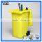 High quality plastic recycled novelty design trash shape office pen holder garbage pen holder