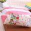 Promotion animal rabbit printing large volume pencil case with big zipper