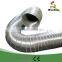 Fire resistant semi rigid aluminum flexible duct