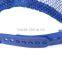 blue 5panel high quality curved brim screen print trucker hats