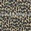 cotton twill fabric black coffee Leopard pattern polyester milk fiber Spandex Fabric
