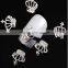 3D Nail Art Rhinestone Decorations Silver Plated Crown Pattern Alloy Nail Art For Glitter Manicure Tools