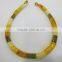 Top level professional gemstones beaded necklace