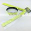 Custom wholesale 30mm rubber silicone ruler slap bracelet heated wrist band