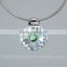 Round Shape with green pots fashion crystal pendants                        
                                                                                Supplier's Choice