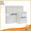 Recycled craft white shopping paper bag with handle