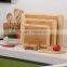 Bamboo chopping board cutting board set with holder
