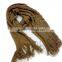 Factory Popular special design knitted acrylic custom design scarf with workable price
