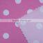 pink material with white dot for 82 nylon 18 spandex knit swimwear fabric
