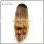 dark roots long blonde hair wig ombre color at wholesale cheap price