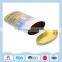 Oval metal tin box for delicious caramels packaging