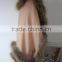 Soft Feeling Raccoon Fur Trim Cashmere Cape Poncho Warm Square Fur Shawl Cloak