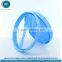 Hot sale plastic blue formula can cap with built-in spoon with FSSC 22000 certified by GMP standard plant-with patent