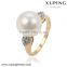 13888 Xuping Fashion 18K+White color perfect pearl rings for women