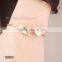 European minimalist style lady leaves wire bangle