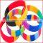 100% food grade silicone material european charm bracelet