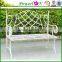 Hot Selling Beautiful Design Wrough Iron Patio Bench For Outdoor Garden