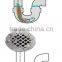 As seen on TV 1package=2pcs shower Chain Cleaner Bathroom Clog Remover Shower Hair Catcher Drainwig