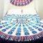 White Indian Tapestry Mandala Roundie Yoga Mat Beach Throw Round Tapestry Hippie Gypsy Bohemian Roundie Tassel roundie