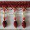 Nice Red Tassels Lace curtains Wholesale