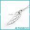 Angel Wings Pendant Charms Solid 925 Sterling Silver Feather Pendant Jewelry Necklace
