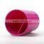 Plastic Universal pink round pen/pencil cup holder, two layer office pink round pen holder