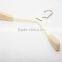 ASDC11 FLOCKING WHITE WOODEN COAT HANGER