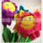 Plush Cartoon Face Flower