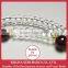 Crystal bracelet 108 beads Double With garnet, power balance bracelet, women bracelet, beads bracelet, japanse bracelet, beads
