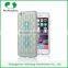 Free sample weave pattern finish slim transparent TPU cell phone case cover for Apple iphone 6 with stand function