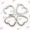 Silver Plain Flower Key Ring Holder for Key Charms (KR15121429)