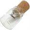 Glass bottle usb flash stick, glass jar usb with wooden cork, promotional Drift bottle wood glass souvenir usb stick