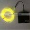 bright el wire 2.3mm 5M+9V rechargeable battery inverter on/flash/adjustable brigtness