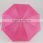 pink color straight shaft fashion umbrella for lady