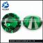 Alibaba Gold Supplier green round cut synthetic large glass loose glass stone