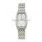 Fashion popular elegant gold tonneau lady watch 30m waterproof 316 stainless steel quartz watch