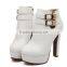 2016 Wholesale Women Ankle Boots Comfortable Chunky Heel Boots PM3168