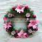 Popular Design Shape Gift Ideas 40cm Dia Xmas Decorative Door Wreath