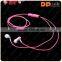 innovative product sport earbuds glowing headphones visible flow LED light headphones with rechargable battery for meizu