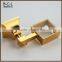 17338 Wholesale Suqare Design Gold Bathroom Accessories Wall Mounted Tumbler Holder