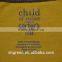 Small neck thermal transfer label for kids clothing