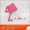 Fashion design mini portable table folding computer desk with mouse pad in bed