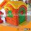 Kindergarten funiture children game center plastic doll house with slide