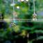 18K gold plated delicated zodiac pendant necklace with zircon charm