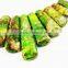 17-38mm grass green imperial jasper cabochon beads chorker necklace pendant cabochon loose beads set 3160004