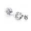 316L Stainless Steel Round Bezel Black,yellow,red,pink,purple and White Zircon Fashion Women Earrings Wedding Jewelry 6730564