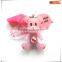 custom 3d pink bearbrick keychain/make your own bearbrick keychain for sale/oem plastic 3d keychain China manufacturer