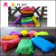 Factory price real 210T ripstop nylon sleeping sofa laybag furniture Bean bag chair with pocket and light