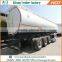 High quality 3 axles 55m3 oil transport semi trailer fuel tanker trailer for sale